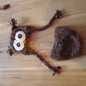 Owl newborn photo shoot outfit